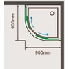 Immagine 2/2 - ARANDA 80x80x185 curvo