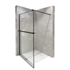 Immagine 6/7 - Rochelle Black porta asciugamani e porta sapone 140 cm