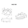 Immagine 2/9 - Nizza vasca asimmetrica destra 150x100