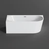 Immagine 1/4 - CORNER vasca da bagno semi-freestanding angolare, lato sinistro, bianco, 150x75x58 cm