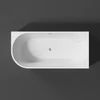 Immagine 4/4 - CORNER vasca da bagno semi-freestanding angolare, lato destro, bianco, 150x75x58 cm