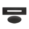 Immagine 1/6 - set copertura troppopieno e scarico in acciaio per vasca freestanding, black
