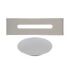 Immagine 1/6 - set copertura troppopieno e scarico in acciaio per vasca freestanding, silver