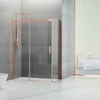 Immagine 2/4 - Milano Duo Rose Gold box doccia 80x120, 195cm, 8mm