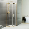 Immagine 4/7 - Murcia Gold box doccia curvo 80x80, 190cm, 6mm NANO