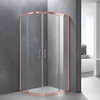 Immagine 1/7 - Murcia Rose Gold box doccia curvo 80x80, 190cm, 6mm NANO