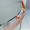 Immagine 5/7 - Murcia Rose Gold box doccia curvo 80x80, 190cm, 6mm NANO