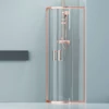 Immagine 7/7 - Murcia Rose Gold box doccia curvo 80x80, 190cm, 6mm NANO