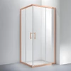 Immagine 1/8 - Motril Rose Gold box doccia 80x80 190cm, 6mm NANO