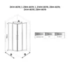 Immagine 2/8 - Motril Gold box doccia 80x80 190cm, 6mm NANO