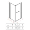 Immagine 12/14 - Firenze box doccia Black 6mm 70cm