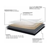 Immagine 3/3 - W-STEP pavimento in vinile SPC, effetto rovere grigio, 1220x183x5 mm