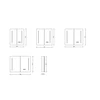 Immagine 2/3 - Sevilla White armadietto a specchio a due ante con illuminazione LED 60 cm