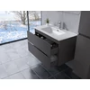 Immagine 3/3 - Catania || Grigio antracite opaco, mobile bagno con lavabo, 60cm