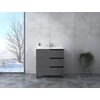 Immagine 1/3 - Torino || Grigio antracite opaco, mobile bagno con lavabo 60cm