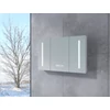 Immagine 1/3 - Vicenza White armadietto a specchio a tre ante con illuminazione LED 100 cm