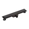 Immagine 1/8 - Burela nero opaco canale di scarico doccia, 50 cm