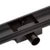 Immagine 5/8 - Burela nero opaco canale di scarico doccia, 50 cm