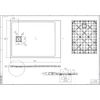 Immagine 2/12 - Cagliari Black 90x120x2,6 cm piatto doccia in SMC quadrato con sifone