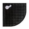 Immagine 8/11 - Cagliari Black 80x80x2,6 cm piatto doccia in SMC curvo con sifone