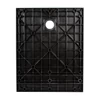 Immagine 7/12 - Cagliari Black 80x100x2,6 cm piatto doccia in SMC quadrato con sifone