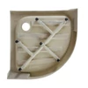 Immagine 8/10 - Almagro 80x80x13,5 cm piatto doccia in acrilico curvo con sifone