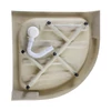 Immagine 9/10 - Almagro 80x80x13,5 cm piatto doccia in acrilico curvo con sifone