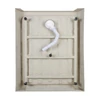 Immagine 10/11 - Almagro 80x120x13,5 cm quadrato, piatto doccia in acrilico rettangolare con sifone