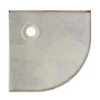 Immagine 8/10 - Coria 80x80x5 cm piatto doccia in acrilico curvo con sifone