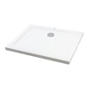 Immagine 1/10 - Coria 80x100x5 cm quadrato, piatto doccia in acrilico rettangolare con sifone