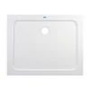 Immagine 6/10 - Coria 80x100x5 cm quadrato, piatto doccia in acrilico rettangolare con sifone
