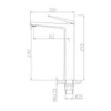 Immagine 2/3 - Singapore miscelatore lavabo alto