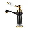 Immagine 2/4 - Izmir Black & Gold miscelatore lavabo retrò