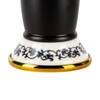 Immagine 4/4 - Izmir Black & Gold miscelatore lavabo retrò