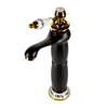 Immagine 1/4 - Izmir Black & Gold miscelatore lavabo alto retrò