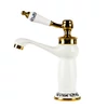 Immagine 2/4 - Izmir White & Gold miscelatore lavabo retrò