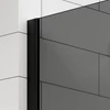 Immagine 4/5 - Walk-in Black parete doccia, con vetro fumé 80, 200cm, 8mm