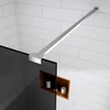 Immagine 3/5 - Walk-in Chrome parete doccia, con vetro fumé 80, 200cm, 8mm