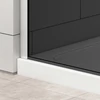 Immagine 5/5 - Walk-in Chrome parete doccia, con vetro fumé 80, 200cm, 8mm