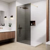 Immagine 1/5 - Walk-in Gold parete doccia, con vetro fumé 80, 200cm, 8mm