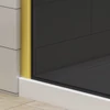 Immagine 5/5 - Walk-in Gold parete doccia, con vetro fumé 80, 200cm, 8mm