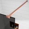 Immagine 3/5 - Walk-in Rose Gold parete doccia, con vetro fumé 80, 200cm, 8mm