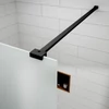 Immagine 3/5 - Walk-in Black parete doccia, vetro acidato opaco 50, 200cm, 8mm