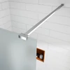 Immagine 3/5 - Walk-in Chrome parete doccia, vetro acidato opaco 50, 200cm, 8mm