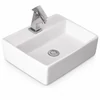Immagine 1/3 - LINZ || lavabo da appoggio, ceramica, bianco, quadrato