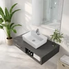 Immagine 2/3 - LINZ || lavabo da appoggio, ceramica, bianco, quadrato