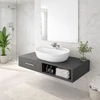 Immagine 2/3 - MONTERO 50 || lavabo da appoggio, ceramica, bianco, arrotondato