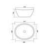 Immagine 3/3 - ASTI || lavabo profondo da appoggio, ceramica, bianco, rotondo
