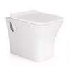 Immagine 1/3 - OSLO || vaso WC sospeso a cacciata con sedile slim, ceramica, bianco