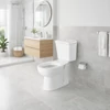 Immagine 3/3 - OSLO || vaso WC monoblocco a cacciata con cassetta, uscita inferiore, ceramica, bianco